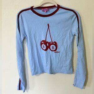 Edikted Red and White Ringer Tee